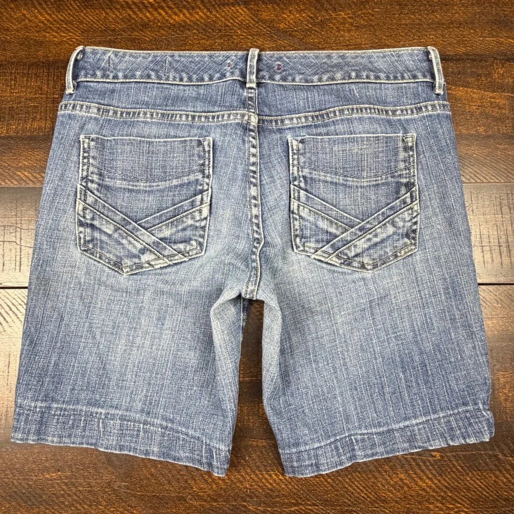 Gap Vintage Bermuda Shorts Dark Ant Denim Medium Wash Women's Size 8 Y2K Casual